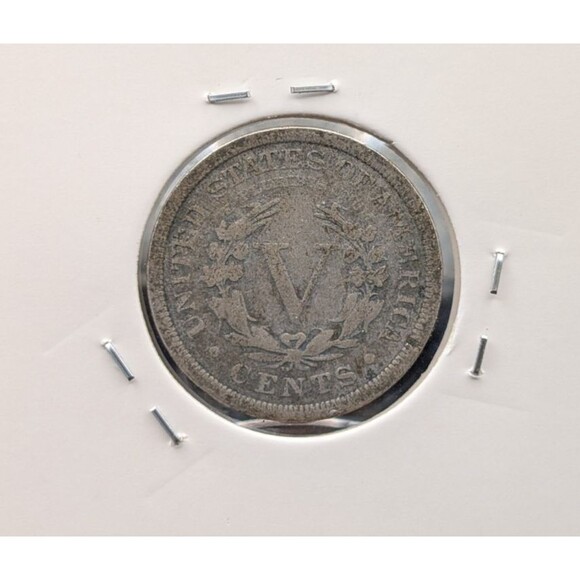 1906 Liberty Head “V” Nickel – Vintage U.S. Five Cent Coin in Holder - Picture 2 of 2